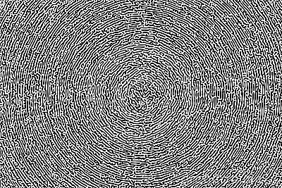 Turing ornament halftone puzzle pattern. generative algorithm fashion Vector Illustration