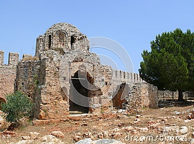 Turkey, Alanya castle detail Stock Photo