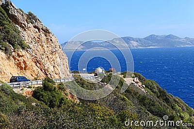 Turkey - Antalya - Kas - The Fethiye Road Editorial Stock Photo