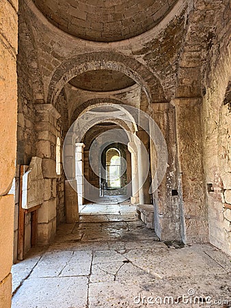 Turkey Antalya stone vaults of the old church of St. Nicholas Editorial Stock Photo