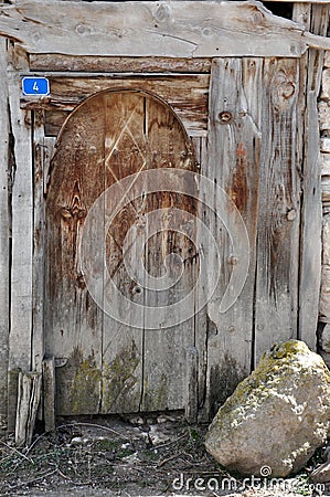 In turkey brown old craftmanship door Stock Photo