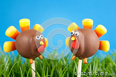 Turkey cake pops Stock Photo