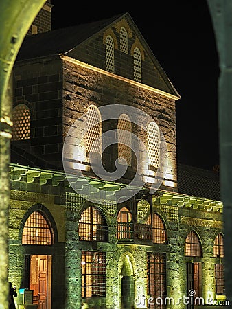 Turkey diyarbakir great mosque night view Stock Photo