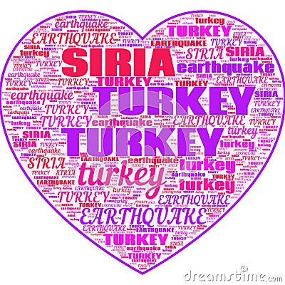 Turkey Earthquake News Updates Illustration Header Stock Photo