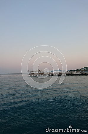 Turkey - Kemer - sea summer moments - pastel sunset Stock Photo
