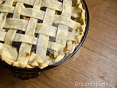 Turkey Pot Pie Stock Photo