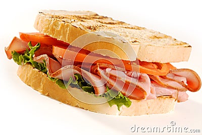 Turkey Sandwich Stock Photo