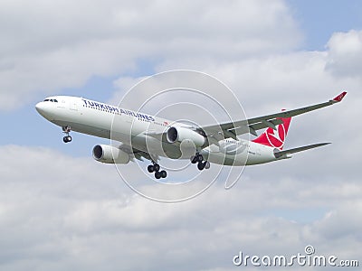 Turkish airlines aircraft Editorial Stock Photo