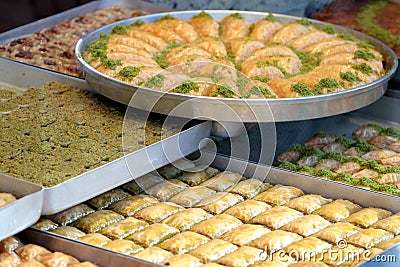 Turkish baklava Stock Photo