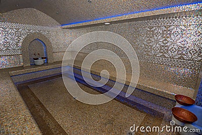 Turkish bath or Hamam at spa area Stock Photo