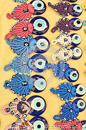 the Turkish blue eye - evil eye Stock Photo