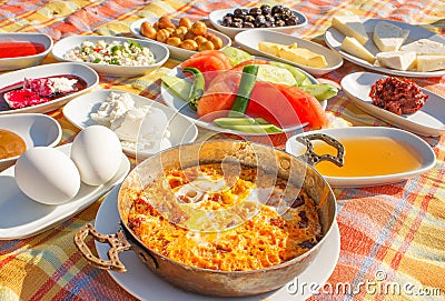 Turkish breakfast 1 Stock Photo