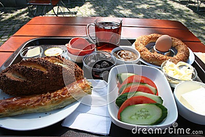 Turkish Breakfast Stock Photo