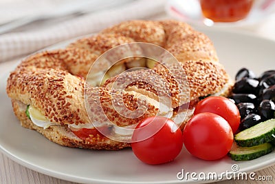 Turkish breakfast Stock Photo