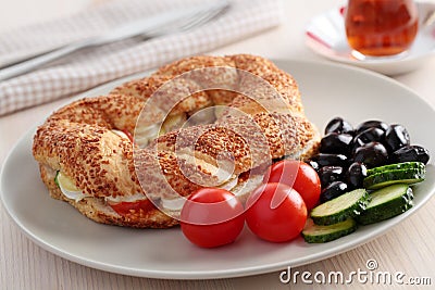 Turkish breakfast Stock Photo