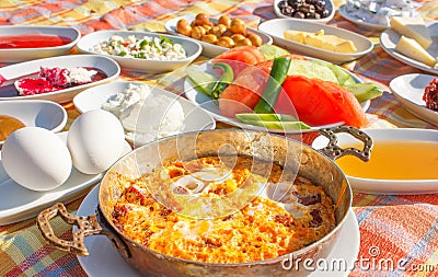 Turkish breakfast Stock Photo