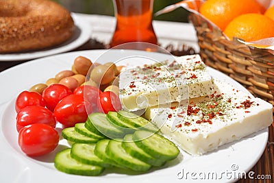 Turkish breakfast Stock Photo