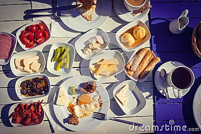 Turkish breakfast Stock Photo