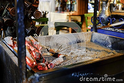 Turkish Coffee brewing Stock Photo