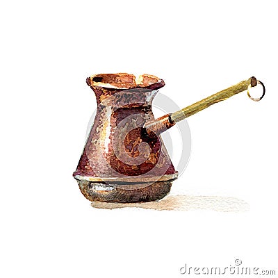 Turkish coffee pot Stock Photo