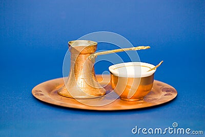 Turkish coffee utensils Stock Photo
