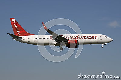 Corendon Airlines Boeing 737-800 Editorial Stock Photo