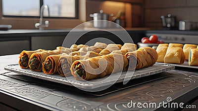 Turkish cuisine traditional delicious Adana kebap grilled meat food dinner. Stock Photo