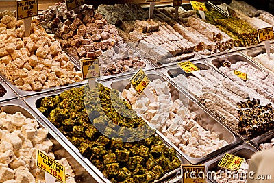 Turkish Delight Store Stock Photo