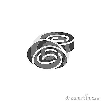 Turkish delight vector icon Vector Illustration