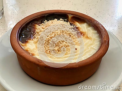 Turkish Dessert Sutlac / Rice Pudding Stock Photo