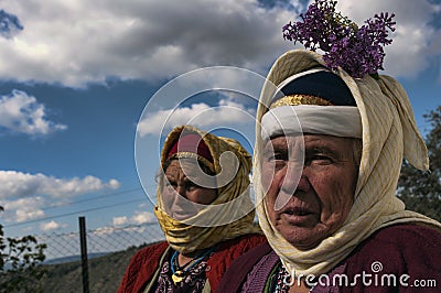 Turkish elderly women Editorial Stock Photo