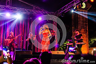 Goksel On Annual Golden Buttonwood Music Festival In Cinarcik Town - Turkey Editorial Stock Photo