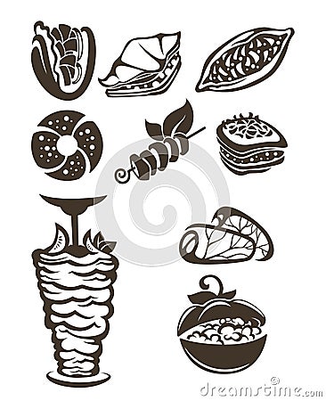 Turkish food Vector Illustration