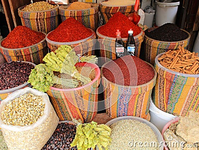 Turkish, Gaziantep, 24 June, - 2019 : Historical Grand bazaar products. Editorial Stock Photo