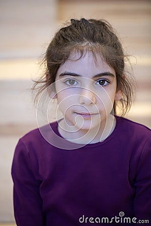 Turkish Girl Portrait Stock Photo