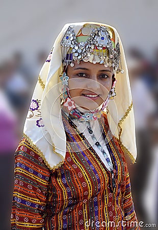 Turkish Girl In Traditional Cloth Editorial Photography 