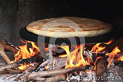 Turkish homemade baked bread Stock Photo