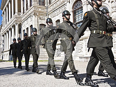 Turkish Honor Guard Editorial Stock Photo