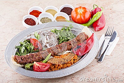 Turkish Kebab Stock Photo