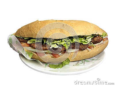 Kofte ekmek Stock Photo