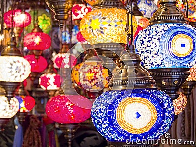 Turkish lamps Stock Photo