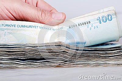 Turkish lira Stock Photo