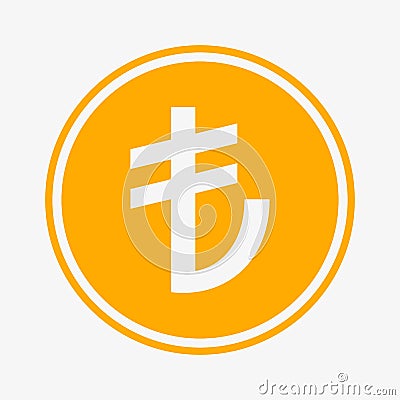 Turkish lira icon. Turkish currency vector symbol Vector Illustration