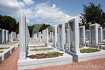 Turkish Military Cemetery Stock Photo