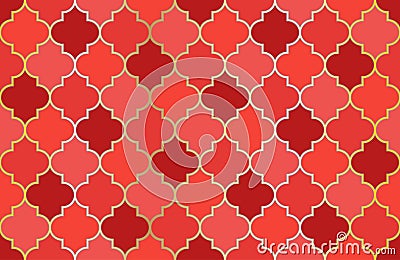 Turkish Mosque Window Vector Seamless Pattern. Eid al fitr muslim background. Vector Illustration