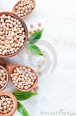 Turkish peas. Nutt On a white background. Stock Photo