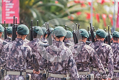 Turkish police special operations march for Military parade Editorial Stock Photo