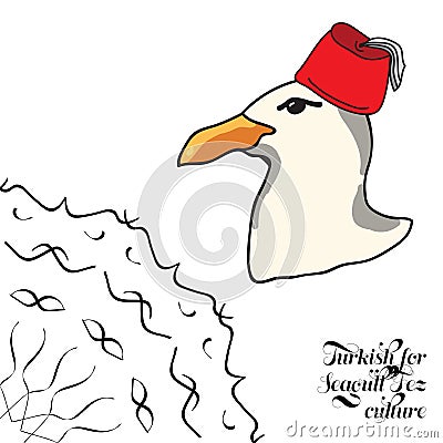 Turkish for Seagull Fez culture Stock Photo