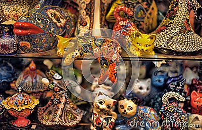 Turkish souvenirs ceramics Stock Photo