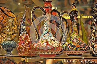 Turkish souvenirs ceramics Stock Photo